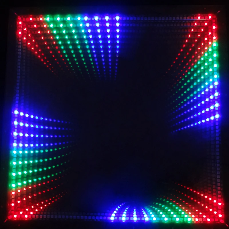 Imrex 50 см* 50 см 3D Туннель времени RGB светодиодный светильник танцпол Свадебный DJ диско ночной клуб светильник