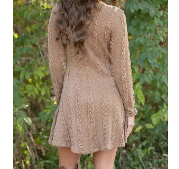 5XL зимнее женское платье с круглым вырезом вязаный свитер тонкий сексуальный