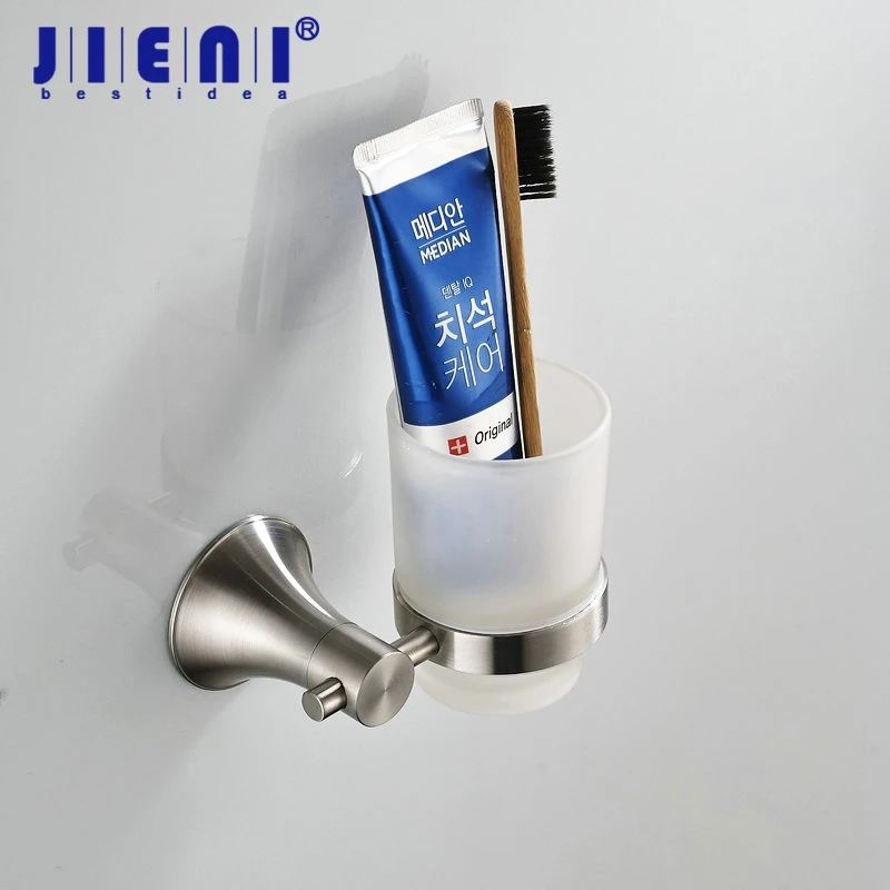

Stainless Steel Cup & Tumbler Holders Brand Bathroom Accessories Nickel Brushed Glass Cup holder