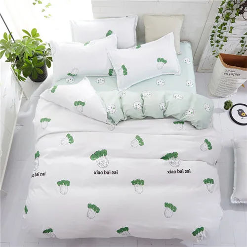 summer green Морден Комплект постельного белья 4 шт. постельное белье лето зеленый холодный AB боковая кровать лист зеленый пододеяльник набор лист постельное белье лимон модная кровать набор - Цвет: summer green