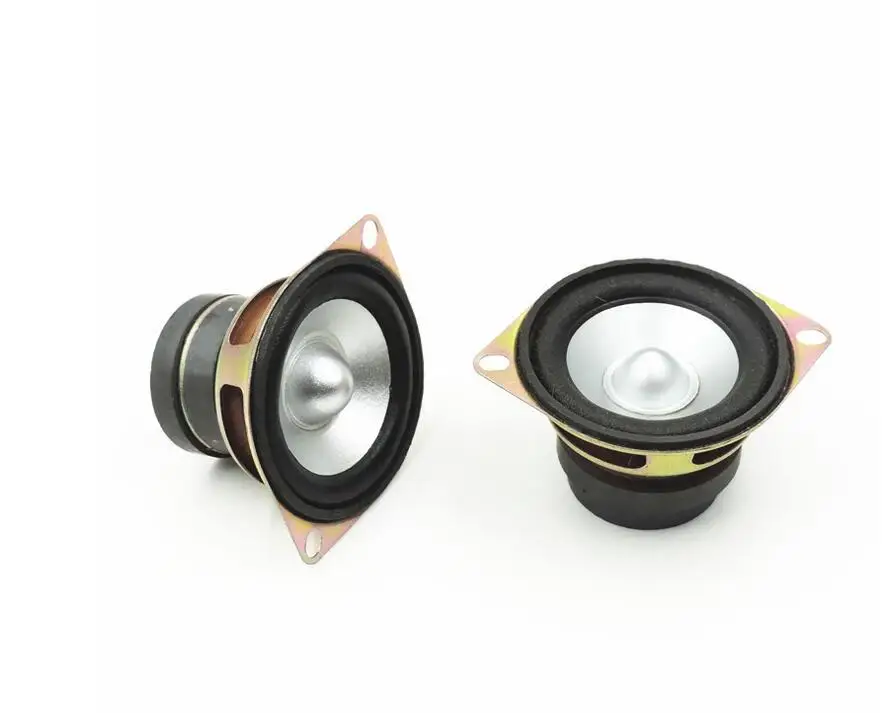 2 шт 3 Вт Ом дюйма 50 мм полный диапазон динамик DIY HIFI Громкий для автомобиля стерео