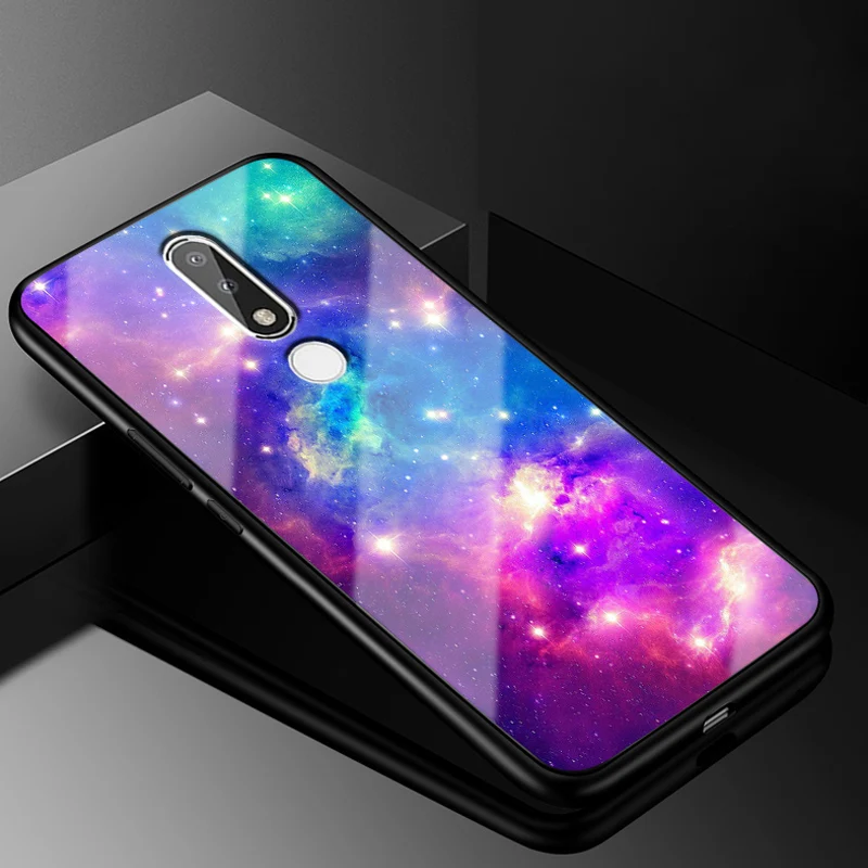 Для Nokia 5,1 Plus чехол X5 PC пластиковый чехол из закаленного стекла для телефона черный ТПУ бампер чехол для Nokia 5,1 Plus чехол для Nokia X5 X 5