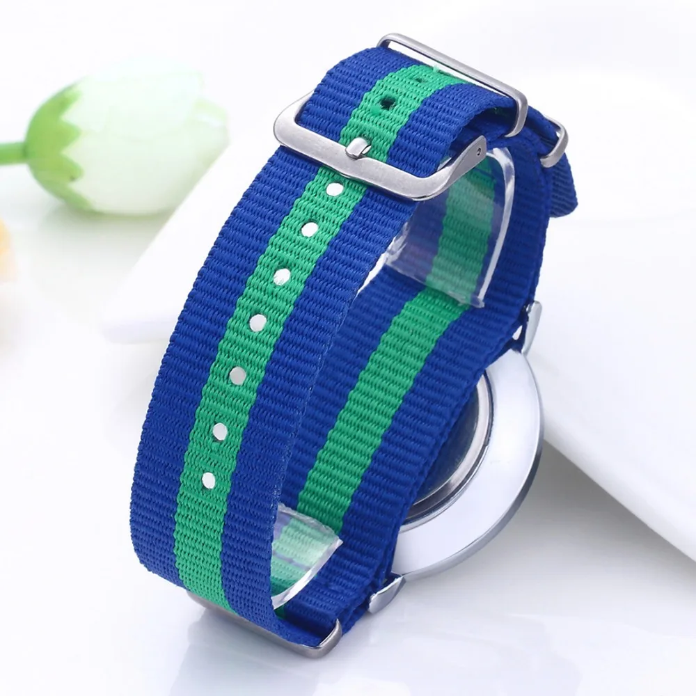 Часы мужские модный нейлоновый ремень ультратонкие кварцевые | Наручные часы