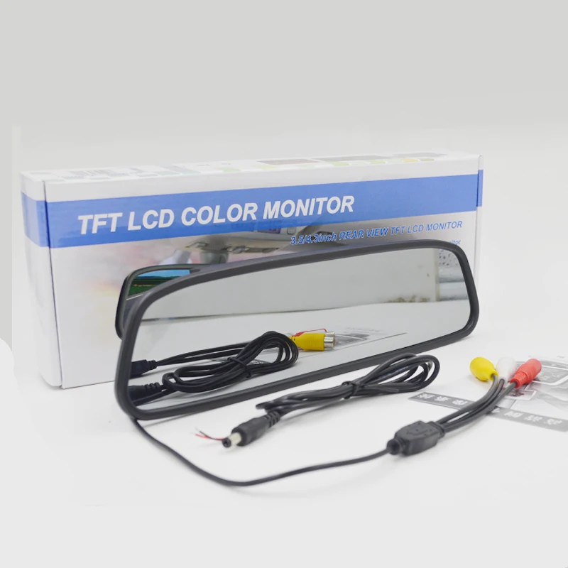 4 3 дюймовый экран TFT LCD цветной дисплей парковочное зеркало заднего вида HD
