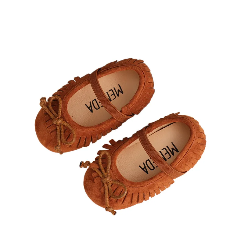 

Autumn Spring Summer Baby Toddler Cute Girls Shoes Genuine Leather Child Tassel Shoes First Walker Fashion Kids Infant Flat Shoe