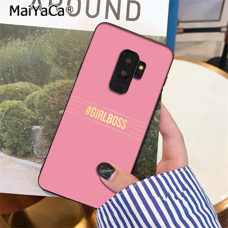 A2 Мягкий чехол для телефона MaiYaCa Girl Boss Like A Boss из ТПУ для samsung S9 S9 plus S5 S6 S6edge S6plus S7 S7edge S8 S8plus - Цвет: A2