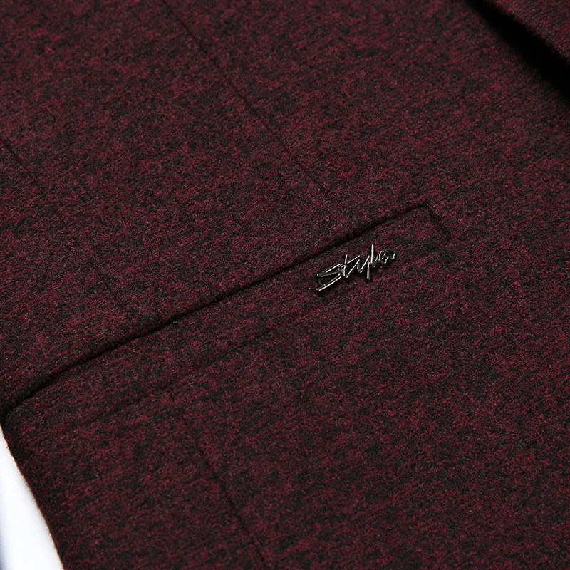 2018 весенний блейзер для мужчин повседневный мужской шерстяной Блейзер