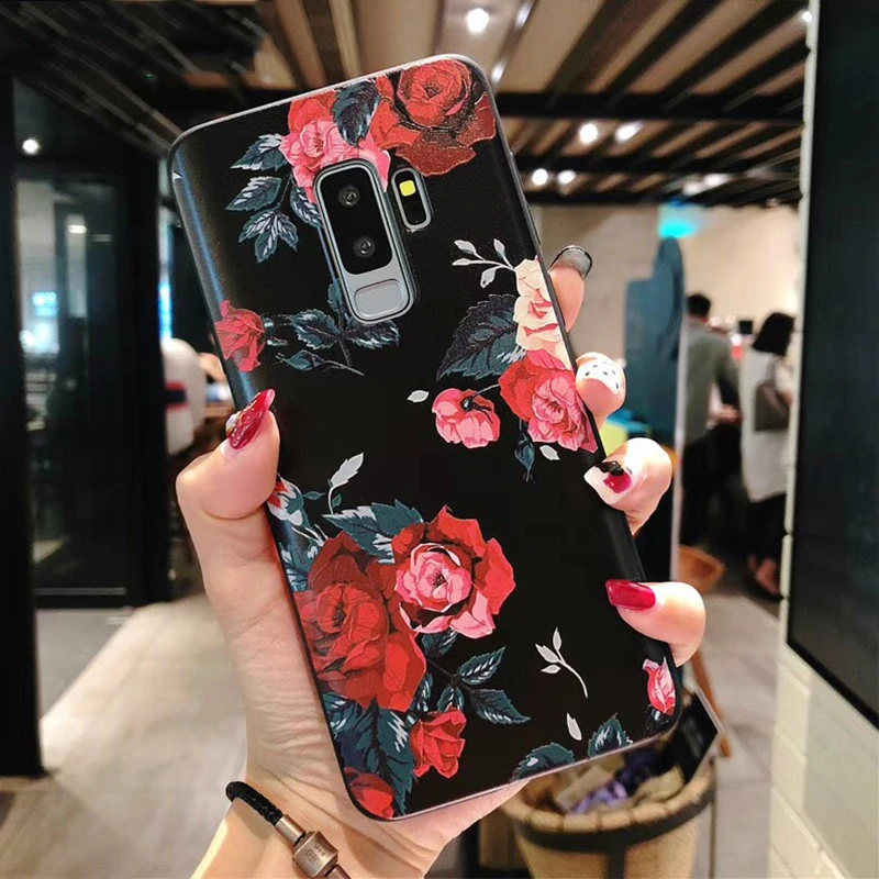 3D рельефный чехол для Samsung Galaxy A8 Plus 2018 Note 9 S7 Edge S8 S9 J3 J5 J7 A3 A5 A7 2016 2017 A6 J4 J6 EU |
