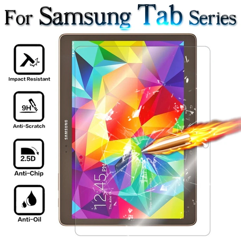 Защитное стекло для samsung Galaxy Tab a 10,1, 4 A 7 8 9,7, 10 дюймов, Защитная пленка для экрана на A6 T550, 10,1 дюймов, закаленное стекло