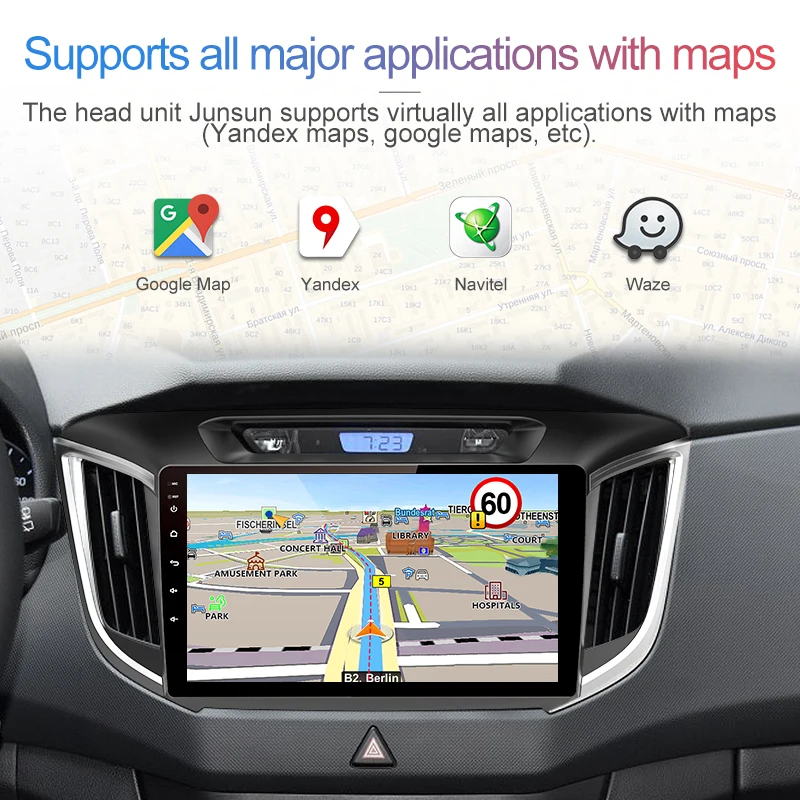 Автомобильный мультимедийный плеер Junsun 2 + 32 ГБ Android 8 1 4G dvd радио GPS навигация для