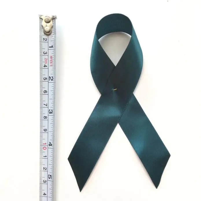 

500pcs DHL Free shipping Big Emerald Green Awareness Ribbon Bow