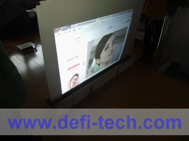 DfLabs Клейкая прозрачная задняя проекционная пленка/фольга для торгового центра, рекламы, образования, магазина, банка