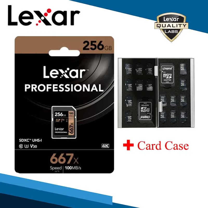 256GB Lexar sd-карта 100 м/с 633x256 ГБ U3 SDHC 128 ГБ V30 64 Гб C10 SDXC карта памяти 10 класс для хранения видео камеры 1080p 3D 4K - Емкость: 256GB