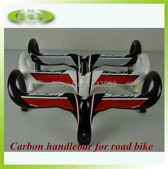 

Hot sale full carbon fiber handlebar road areo cycling handlebar with decal choice in details