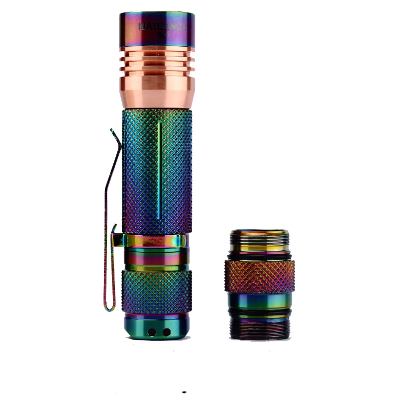 Светильник вспышка из нержавеющей стали Mateminco S01 4 * CREE XPG3/Nichia 219B max 1600 люмен
