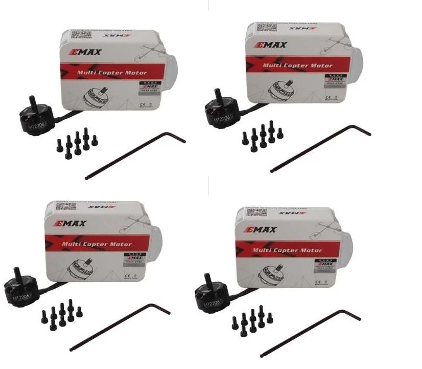 4 компл./лот Emax MT2206 1500KV/1900kv бесщеточный двигатель CW CCW для QAV250 210 220 230 260 Mini Multirotor