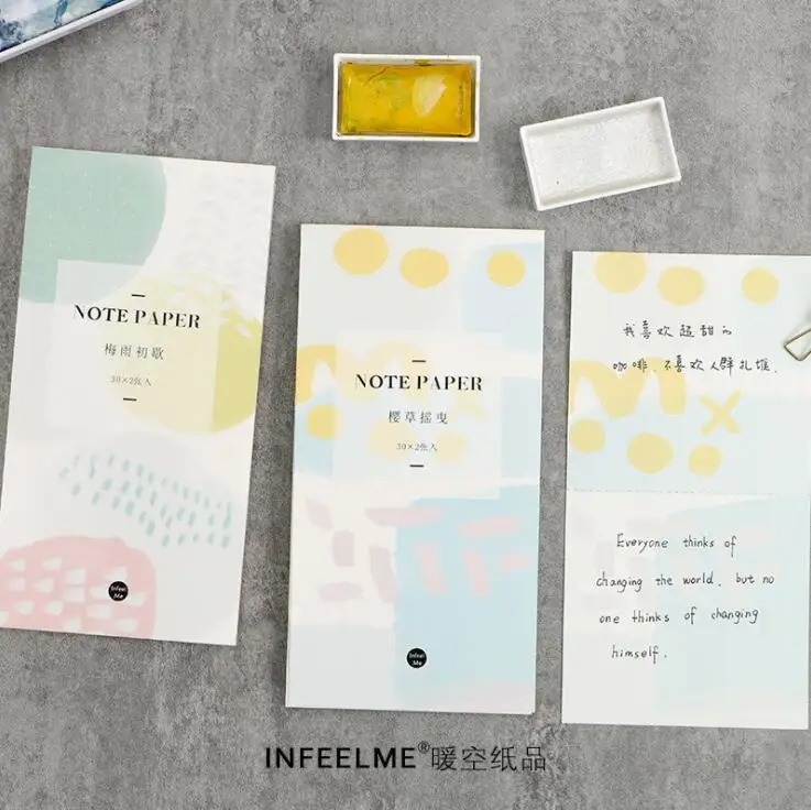 Infeel.me цветные блоки заметки для сообщений милые записные книжки блокноты N Times