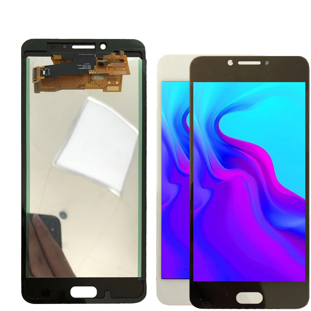 Качественный ЖК-дисплей для Samsung Galaxy C7 Pro с сенсорным экраном дигитайзер сборка