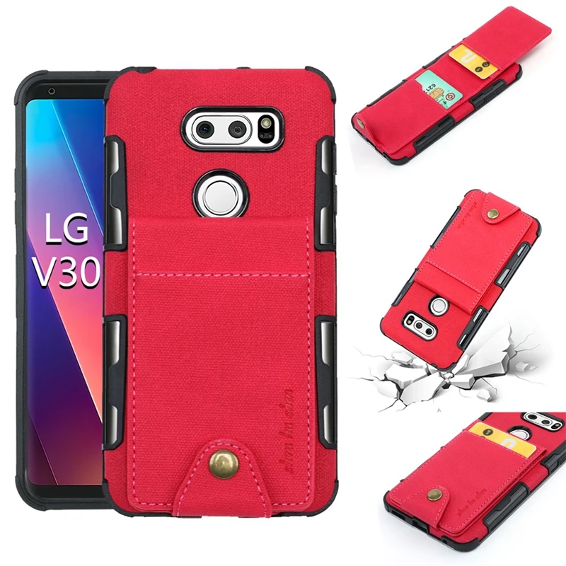 Чехол для LG V30 Moto G5 G4 G5S Plus тканевый силиконовый флип кошелек держатель карт E4 plus EU