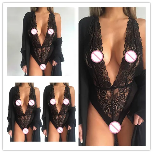 

New Women Sexy Fishnet Lace Body Stocking Costumes Lingerie Mesh Neck Nets Clothings Babydoll Sleepwear