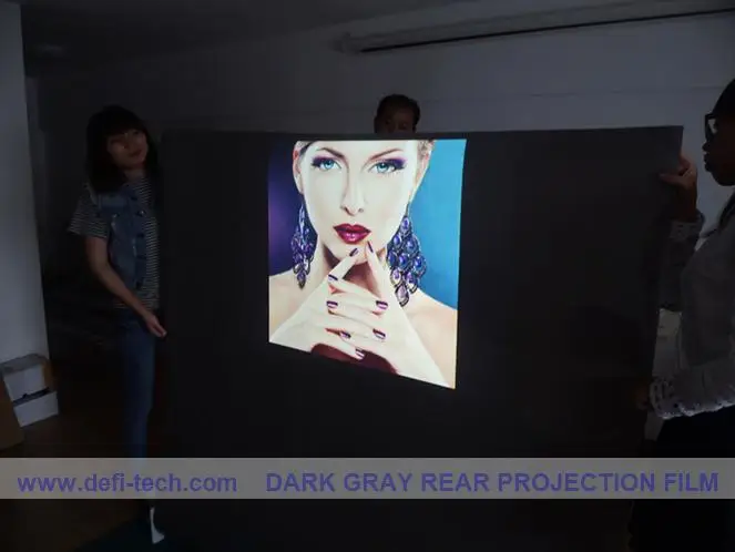 DfLabs 3 м * 1 524 темно серая пленка для проектора клейкая задней проекции |projector screen