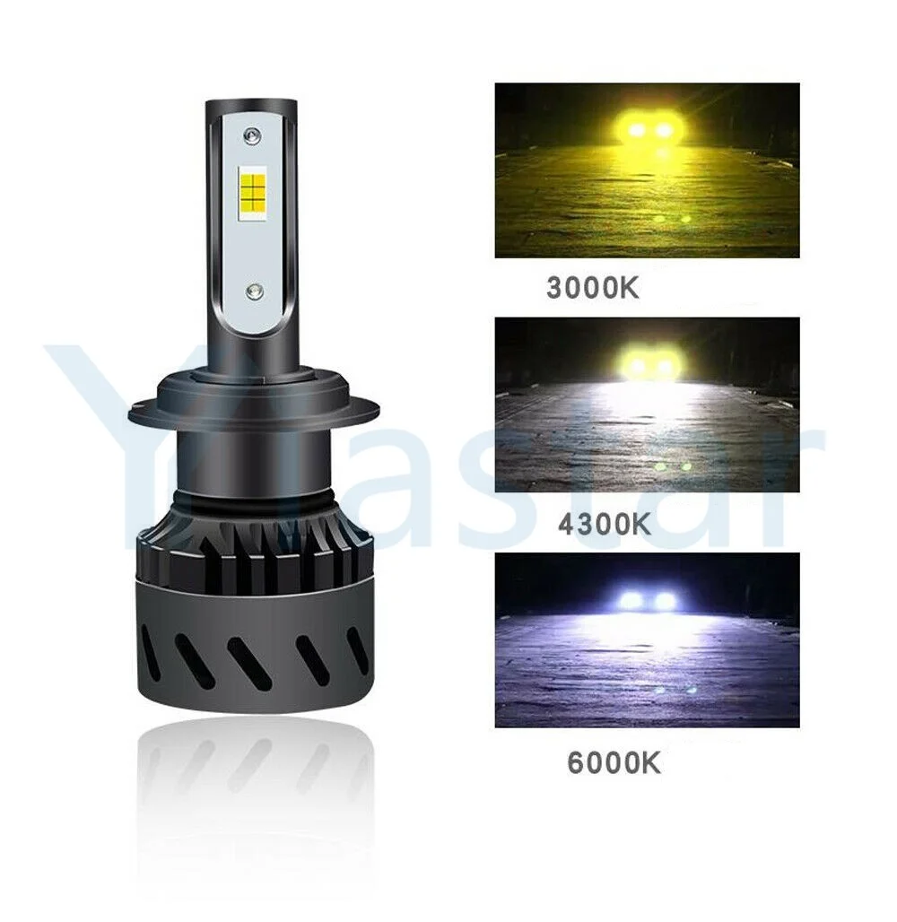 Новый светодиодный светильник 3 цветов/foglight H1 H3 H4 H7 H8/H9/H11 9005/9006/9012 880/881 3000K/желтый