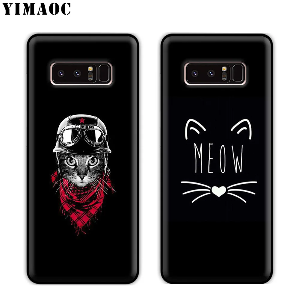 YIMAOC черный кошачий глаз Мягкий силиконовый чехол для samsung Galaxy S10 S10e S9 S8 Plus S7 S6 Edge J6 |