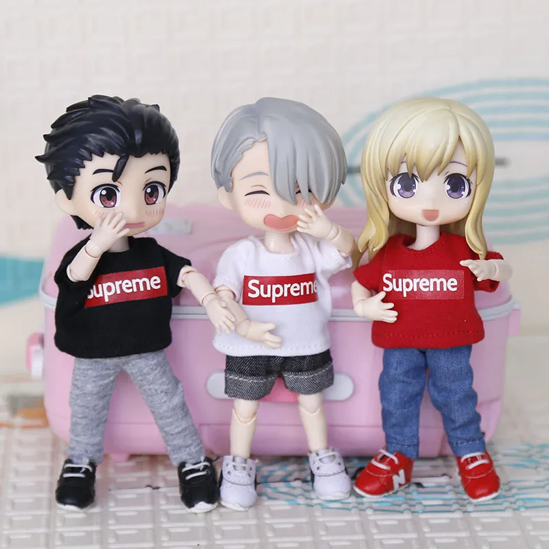 Короткая футболка для Obitsu11 OB11 1/12 кукла доступна для cu-poche OB11 Аксессуары куклы