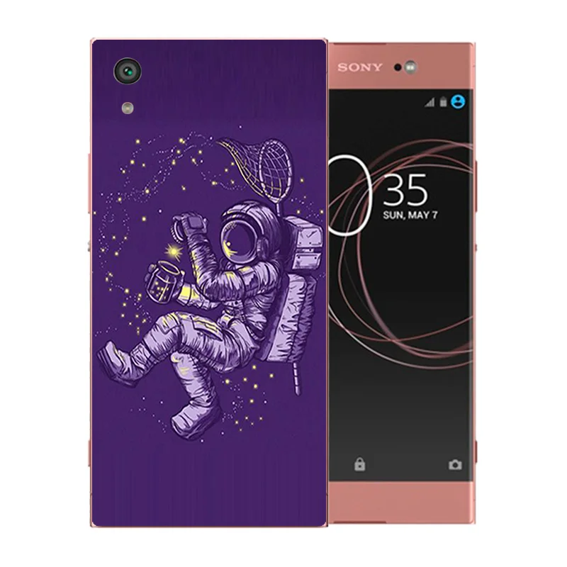 6 дюймов для Sony Xperia XA1 Ultra Case Space Moon Pattern Силиконовый чехол G3221 G3212 G3223 G3226 shell |