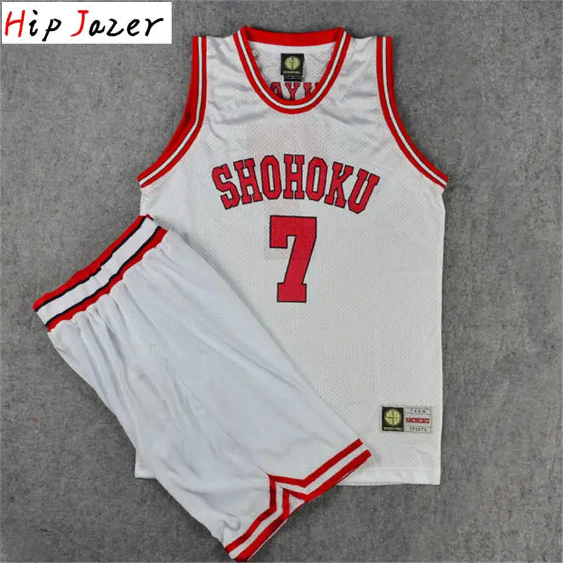 10 Slam dank Косплей Shohoku 7# Ryouta Miyagi 11# Rukawa Kaede баскетбольный трикотаж футболка спортивная одежда форма баскетбольной команды - Цвет: 10