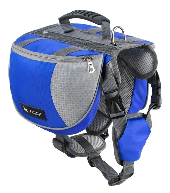 blue-nylon Товары для домашних животных, жилет для собак, для маленьких, средних и больших собак, кошек, Питбулей, ремни для домашних животных с сумкой K9, поводок для собак, поводок для кошек, ошейник для собак - Цвет: blue-nylon