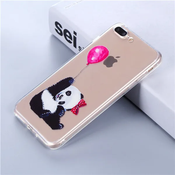 449 Чехол для телефона 6, 6 S, 7, 8 Plus, XS, милые животные, любовь, чехол для iPhone X, чехол из мягкого ТПУ для iPhone 5, 5S, SE, чехол - Цвет: 449