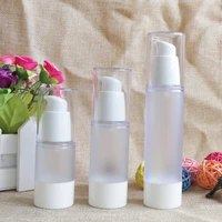 15ml 30ml 50ml refillable portable travel frosted shampoo bottle makeup bb cc cream liquid empty cosmetic containers 10pcslot