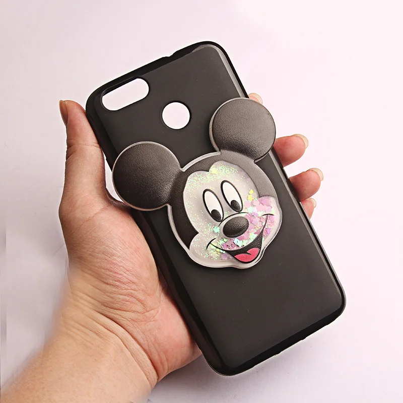 Mickey Yelun для zte лезвие V9 V18 N3 V8 V7 M2 M2 lite Z17mini N1 чехол 3D Микки и Минни Маус единорог с принтом зыбучих песков жидкостный мягкий силиконовый задний Чехол - Цвет: Mickey