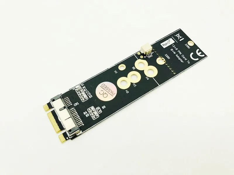 Добавить на карты 12 + 6Pin беспроводной WiFi Bluetooth карта NGFF M.2 B M Ключ адаптер для Mac OS