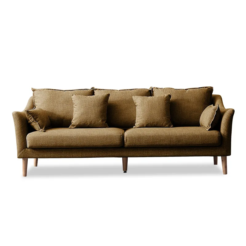 Удобные наборы диванов CBMMART из хлопка и льна латекса | Мебель