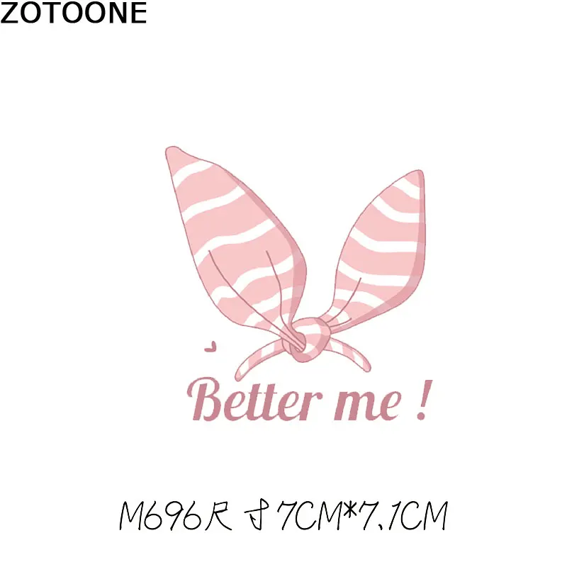 

ZOTOONE Cute bow heat transfer offset patch DIY handicraft clothing heat transfer vinyl patch decorative patch thermal press D