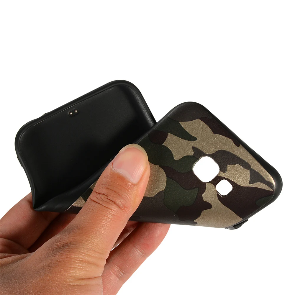 Army Camo Camouflage Case For Samsung Galaxy A3 A5 A7 2017 Soft TPU Silicone Phone Cases Back Cover S7 Edge |