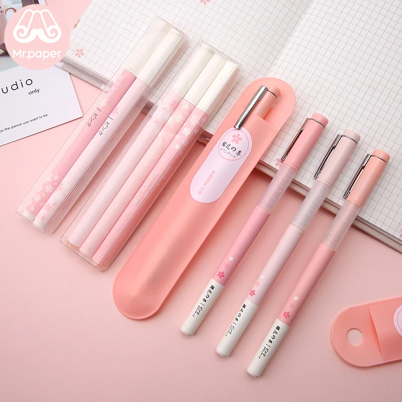 Mr paper Sakura розовые мятные зеленые Kawaii для студентов гелевые ручки письма школы