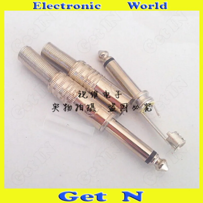 

20pcs 6.5/6.35 Mono Audio Connector Plug for Microphone 6.35/6.5 Plug for Microphone