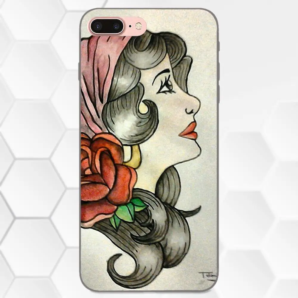 Аксессуары из ТПУ чехол для Huawei Honor Enjoy Mate Note 6s 8 9 10 20 Lite Play Pro P smart Сейлор Джерри тату