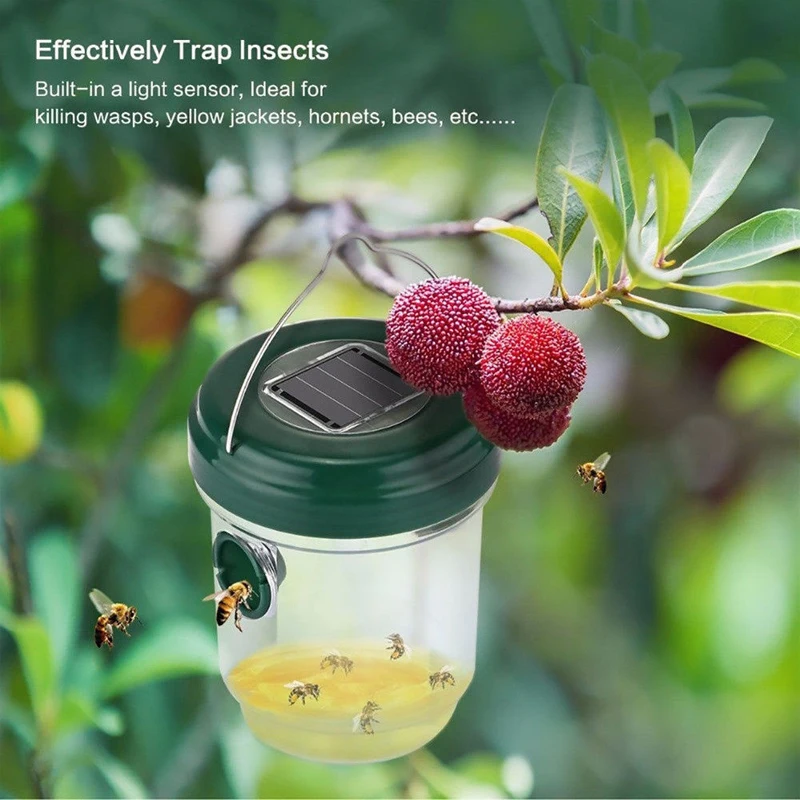 Ловушка для ОС на солнечных батареях ловушка насекомых пчел Желтая курточка