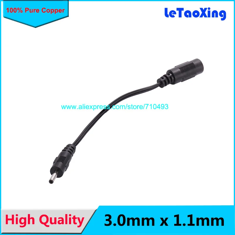 Коннектор-адаптер питания постоянного тока 1 шт. кабель 3 0 мм x штекер 5 2 гнездовой