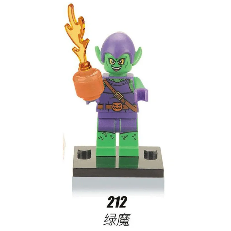 30 шт. XH 211 Строительные Блоки Super Heroes Мстители Алые Паук Mini Star Wars Фигурки Детей