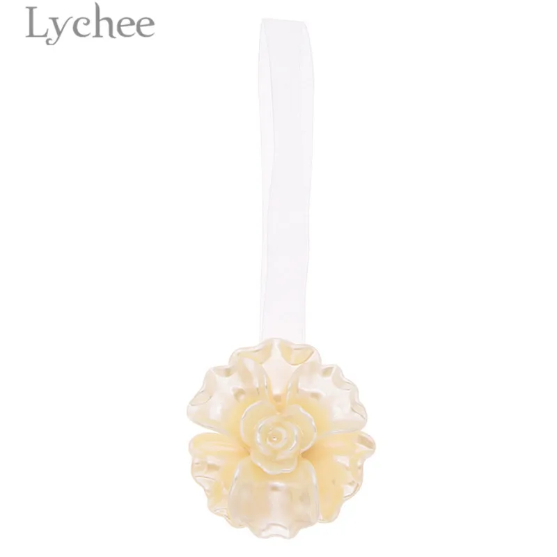 Lychee Life 1 шт. искусственные жемчужные цветочные пряжки для занавесок современный