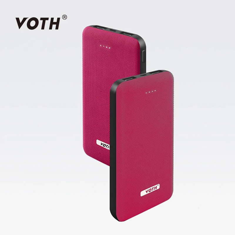 Voth 20000 мАч Внешний аккумулятор портативный полимерный 2 USB внешний 2.1A для телефона