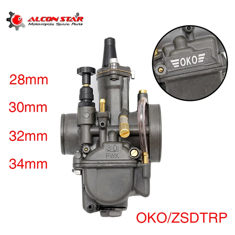 Карбюратор Alconstar PWK OKO 28 мм 30 32 34 для мотоцикла гоночный карбюратор скутера