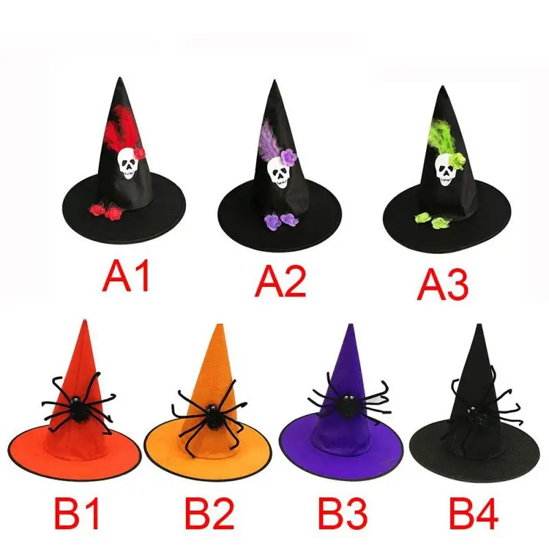 Вечерние 1 шт. для взрослых женщин шляпа ведьмы маскарадный костюм выступлений