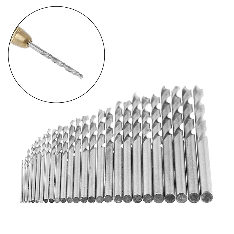 1 Set 10 Pcs 0.5mm Multifunction Tiny Micro HSS Straight Shank Twist Drilling Bits | Drill Bit