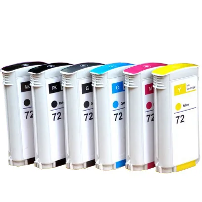 

Compatible Ink Cartridge For HP 72 Designjet T610 T620 T770 T790 T795 T1100 T1120 T1200 T1300 T2300 Printers Inkjet